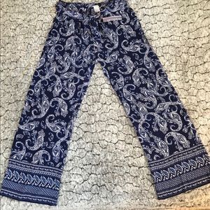 Artisan NY Blue Paisley Pants